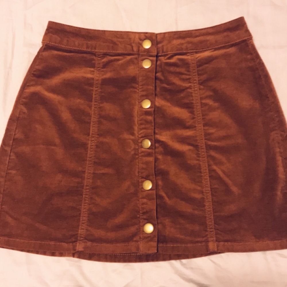 Suede skirt